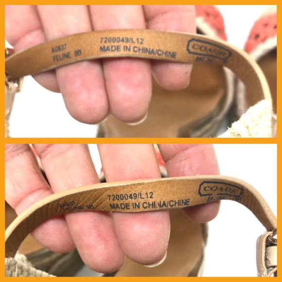 COACH crochet wedge sandals, size 9 - Picture 13 of 16